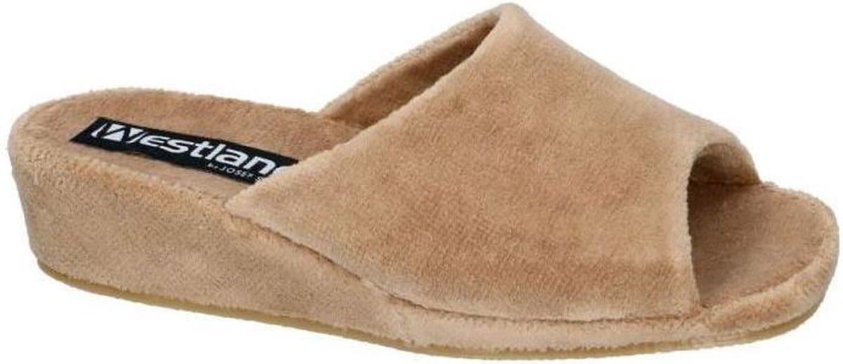 Westland - MARSEILLE - Dames pantoffels - Kleur: Wit/beige - Maat: 40
