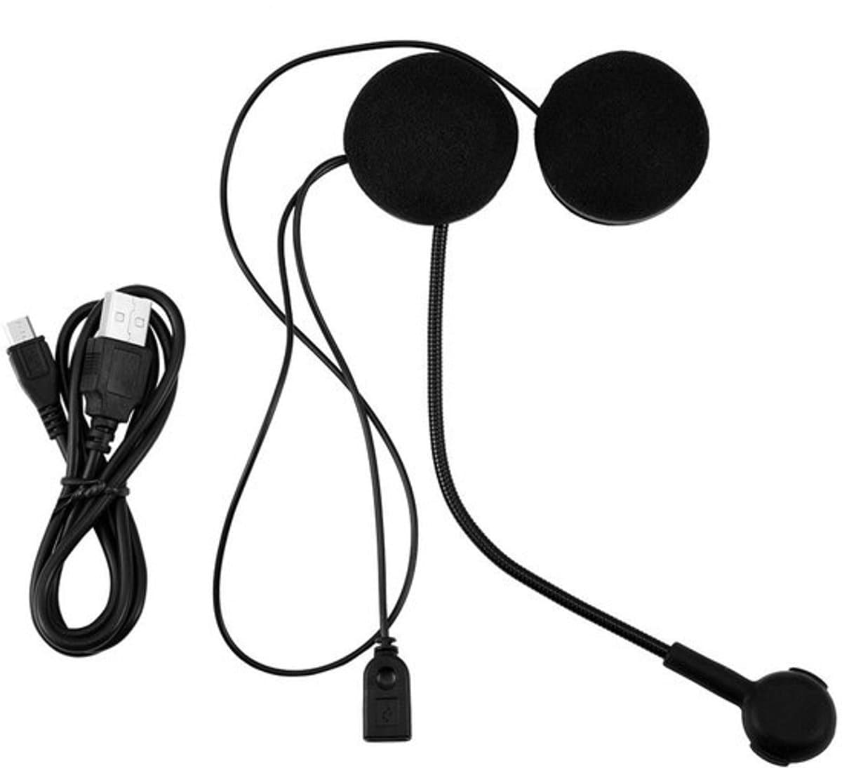 - Draadloze Oordopjes - Bluetooth - Stereo - Zwart - HD-microfoon - Perfect voor motorhelmen - Draadloze headset