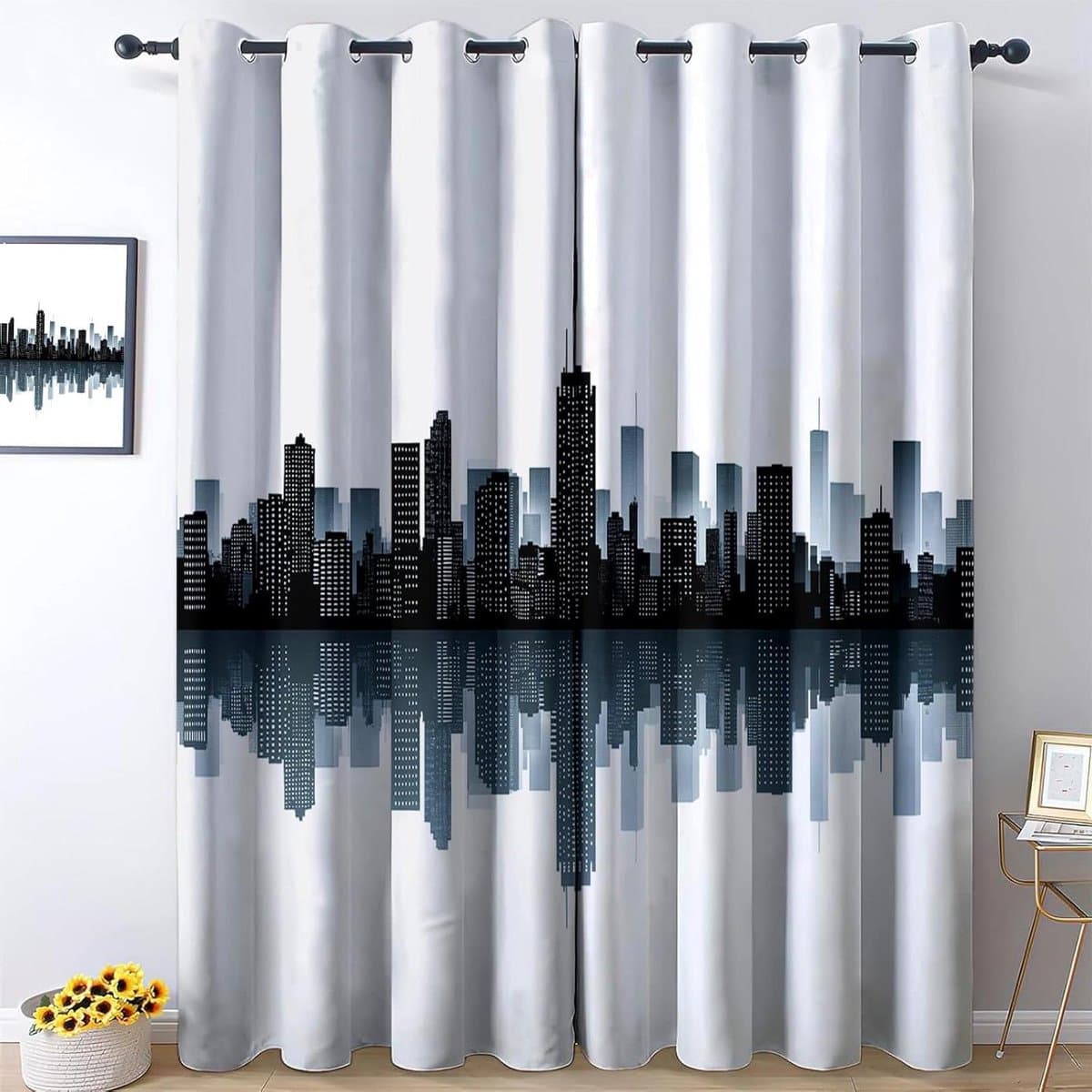 Verduisterende Gordijnen - Raambekleding Set - Slaapkamer Decoratie - Thermische Isolatie - 75 x 166 cm - Wit