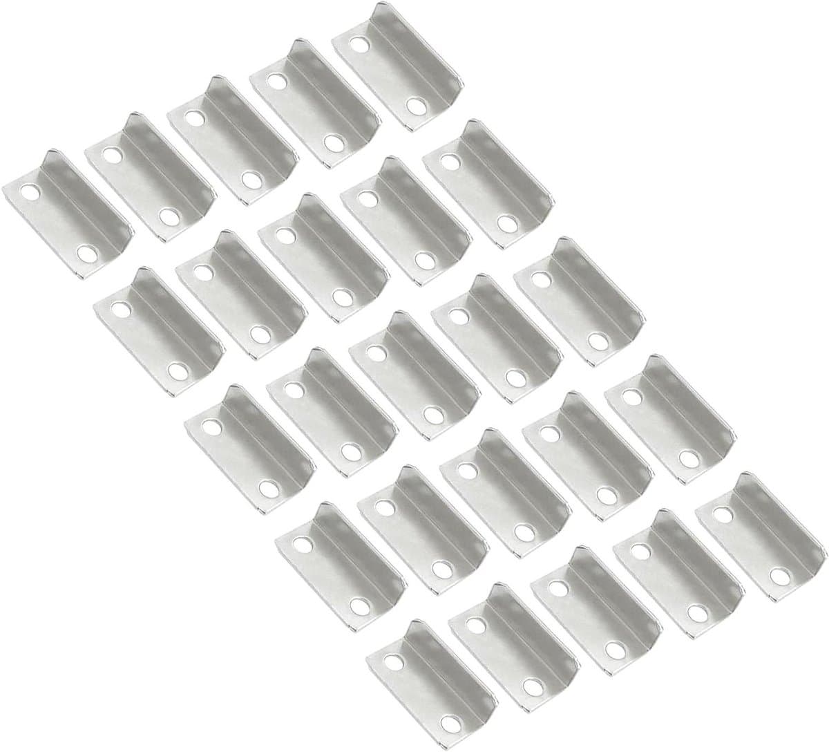 Sluitplaat Lade - Kastsluiting - Meubels Bevestigen - Zonder Extra Gaten - 25 Stuks - Zilver