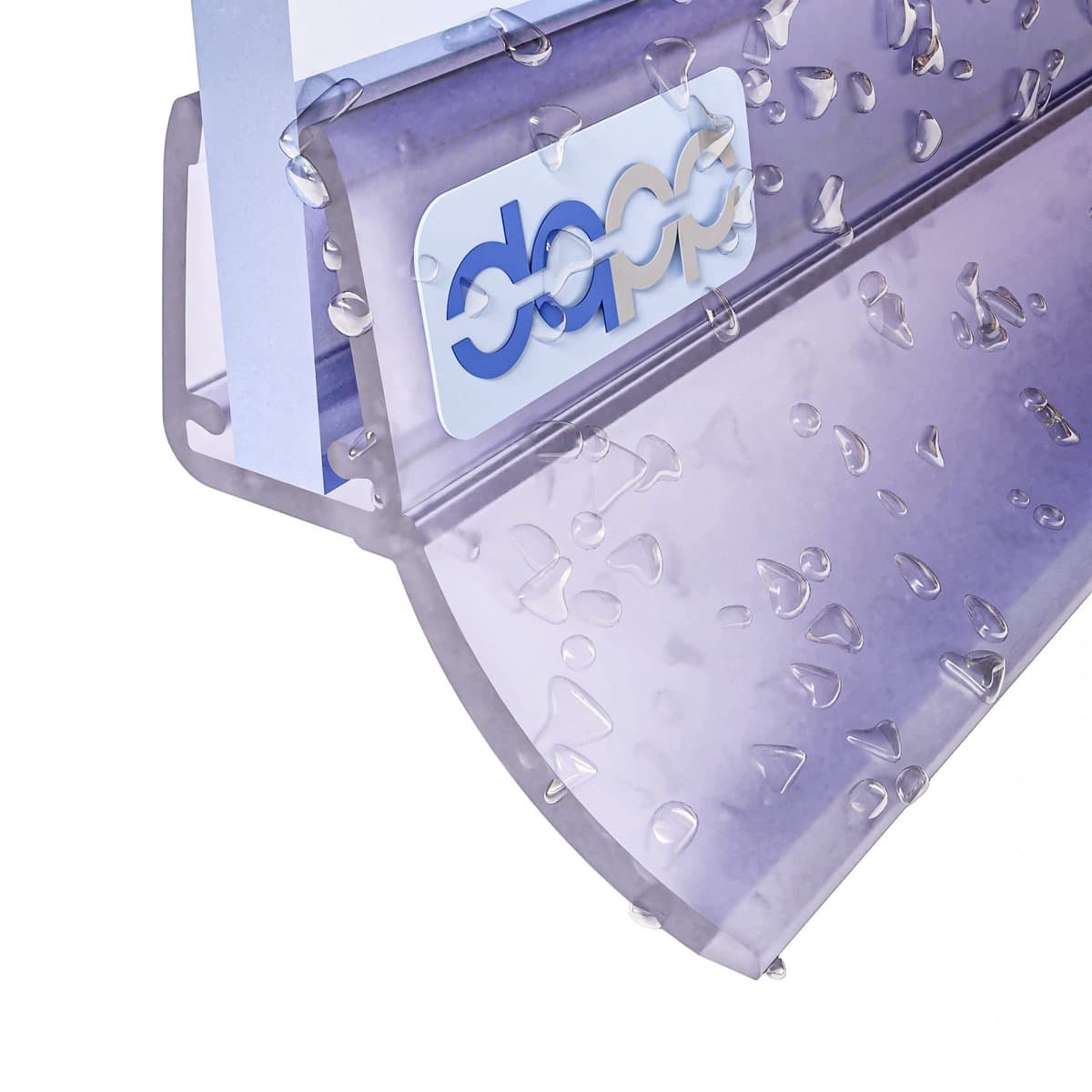 DQ-PP Douchestrip 110cm - Afdichting voor 6mm - 8mm Glasdikte - UK12 - Transparante Waterkeringsprofiel voor Douchedeur en Douchecabine