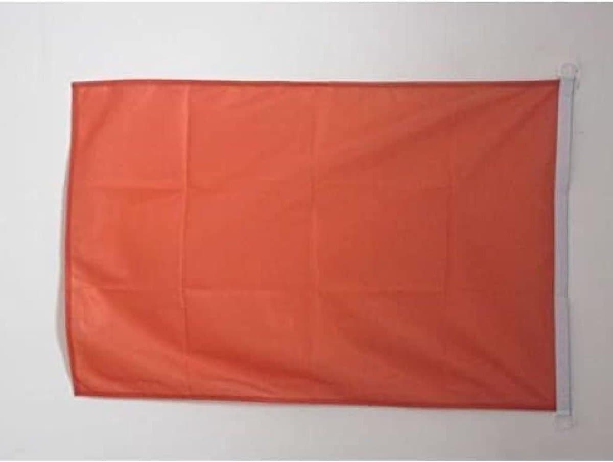 Oranje Vlag - Effenvlag - Buiten - Dubbele Naad - 90x60 cm - Oranje