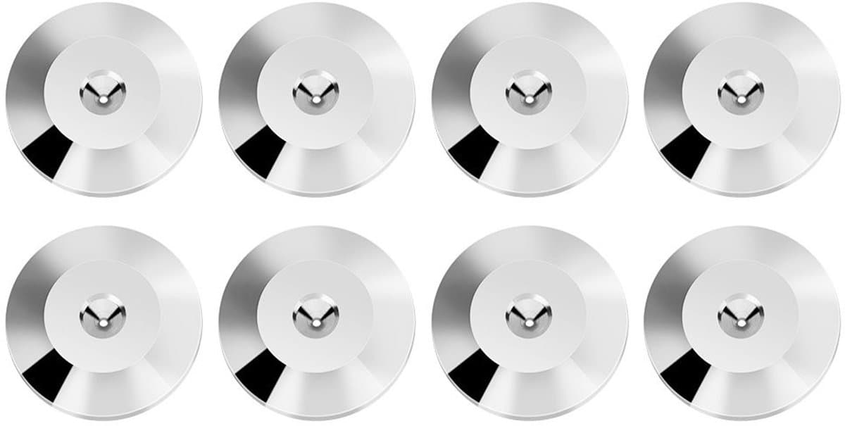 Dailygoody - Spikes Washers - Geluidsisolatie - Universele Schokabsorberende Voetmatten - Zilver - Speaker Pads - Bescherming voor Luidsprekers - Gesc