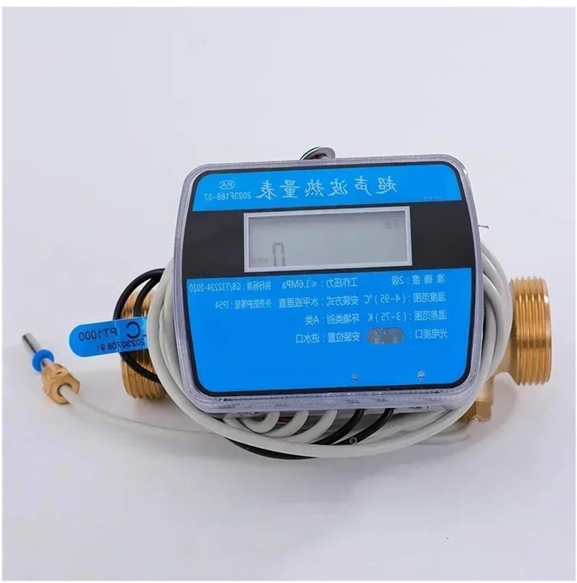 Ultrasone Warmtemeter - Energieverbruiksmonitor Vloeistofmeter - Energieverbruik Meten - Nauwkeurige Meting - DN20 - Aluminium
