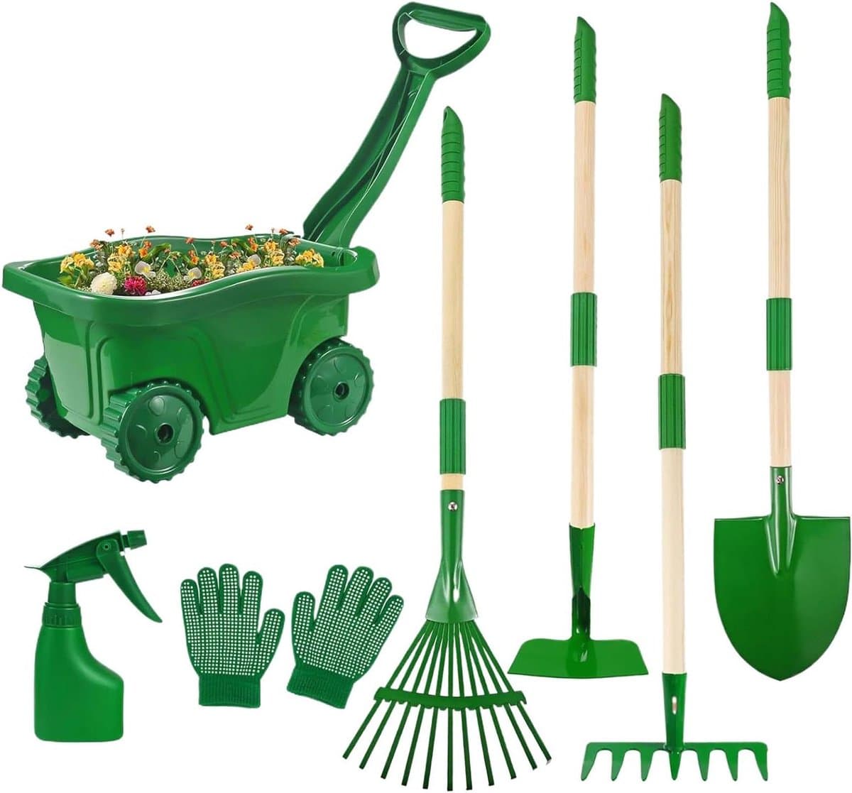 Buitenspeelgoed Kinderen - Tuin Speelset - Samen Tuinieren - Stevig Ontwerp - 1 Set - Groen