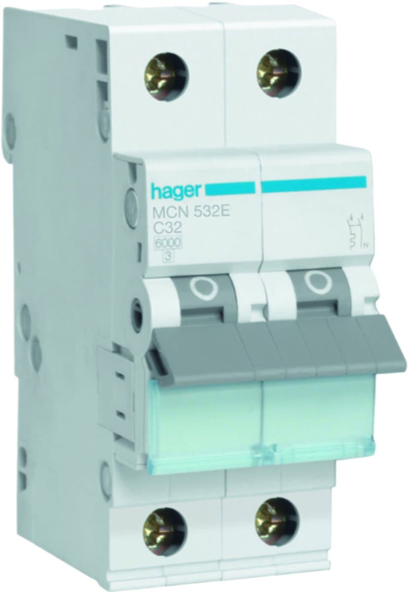 Hager MCN Stroomonderbreker - MCN532E - E2ZR8