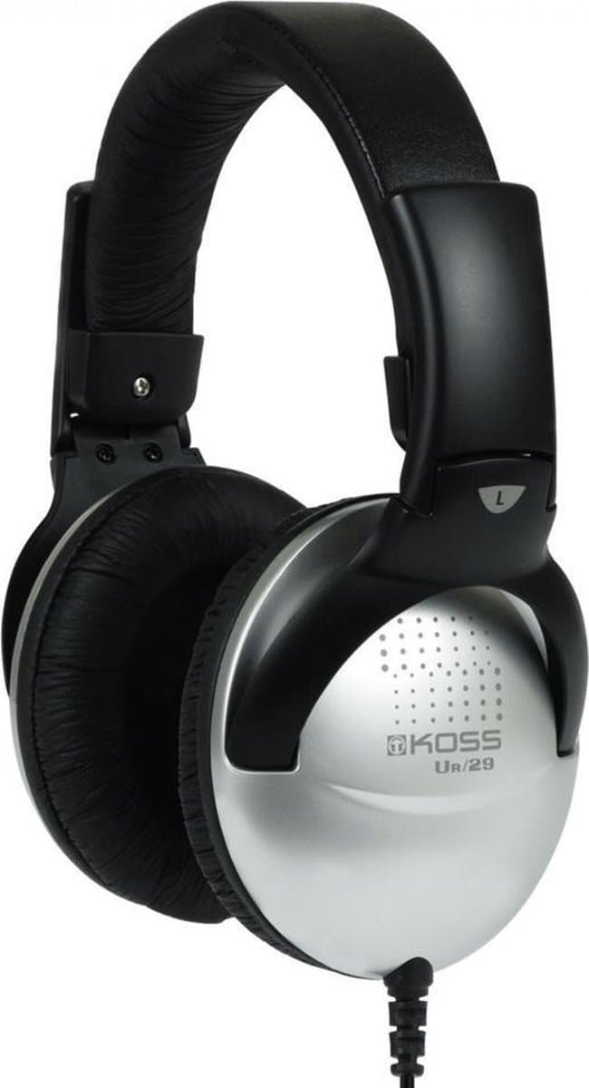KOSS UR29 AB Over Ear koptelefoon DJ Kabel Stereo Zwart Vouwbaar