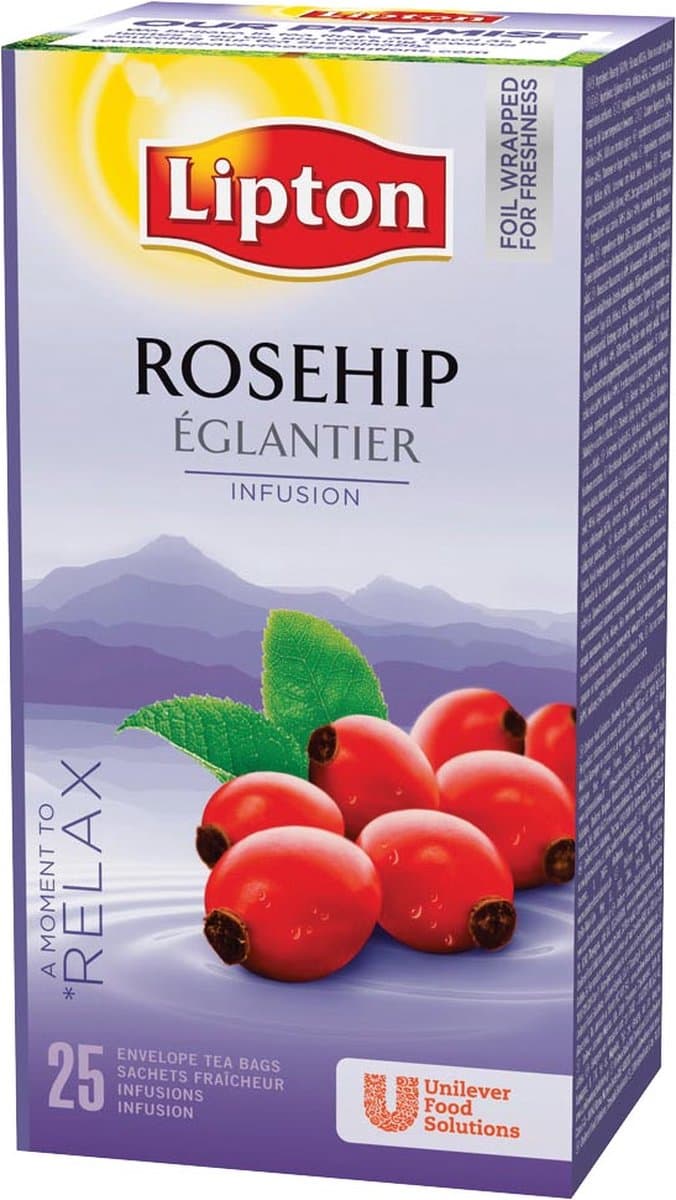 Thee lipton relax rozenbottel 1.5gr - 6 stuks