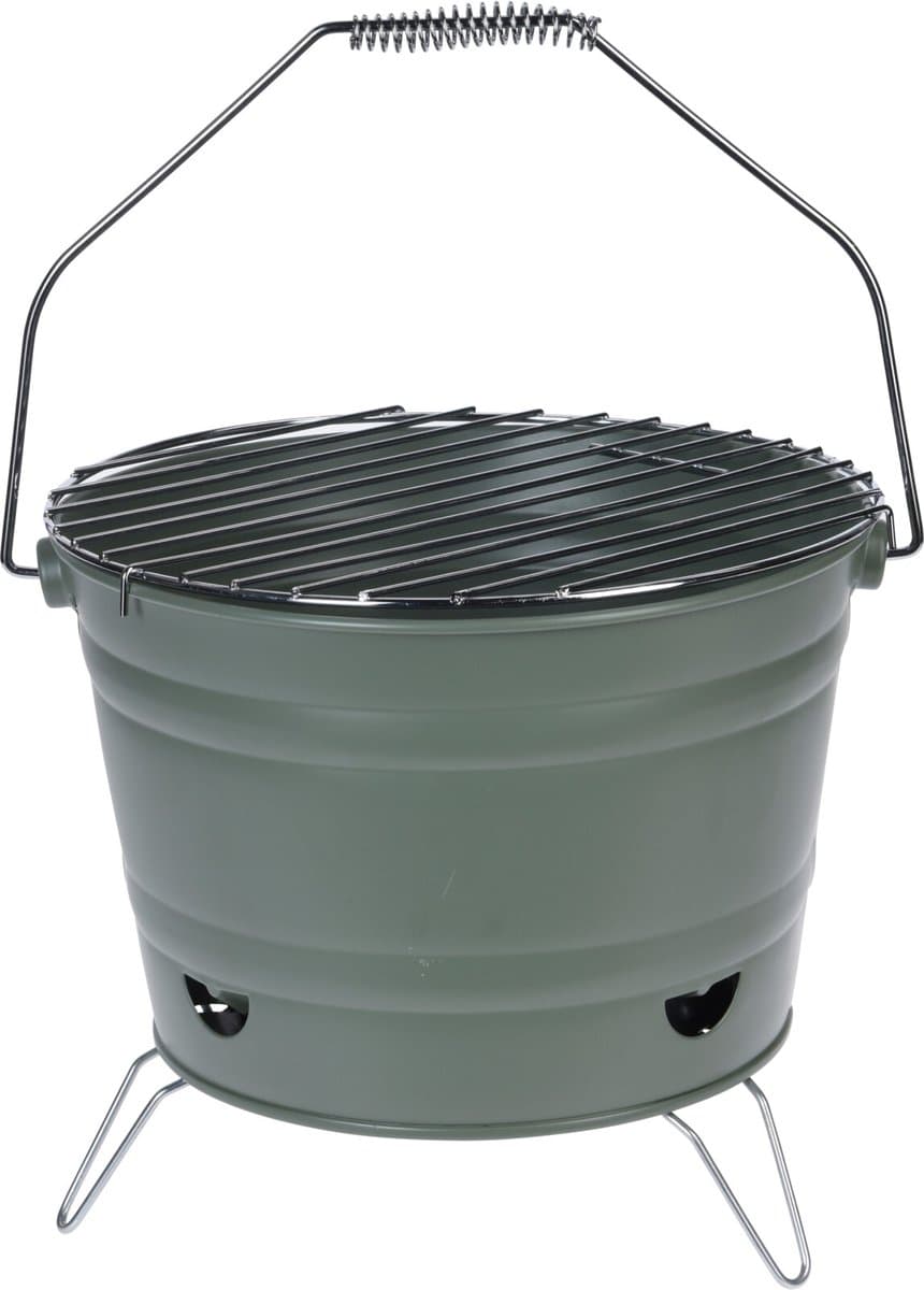 BBQ Collection Houtskool Barbecue - Groen, 27 cm