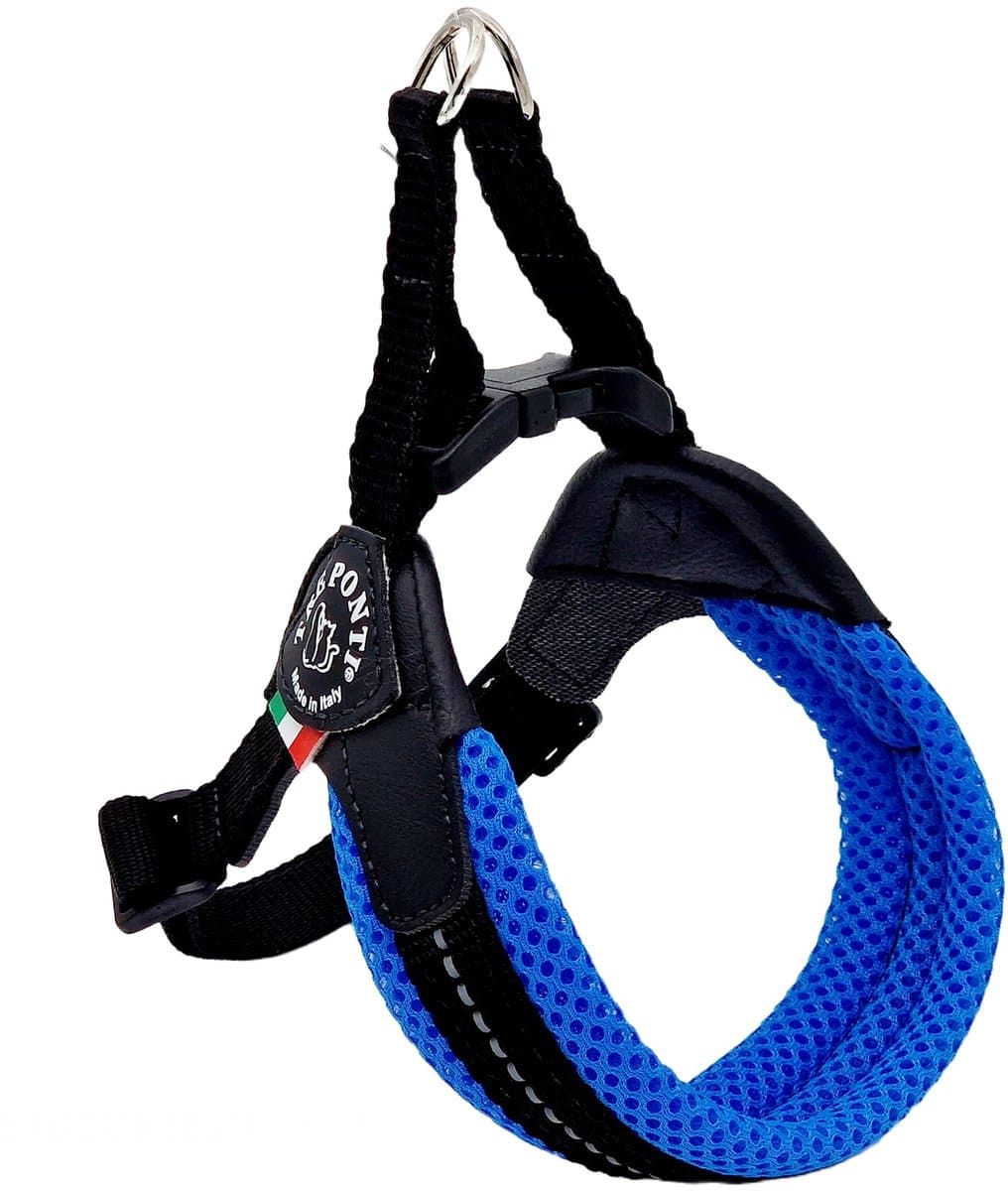 Tre Ponti Fibbia Verstel. Mesh Refl. 2 Sky Blue Tot 5 kg