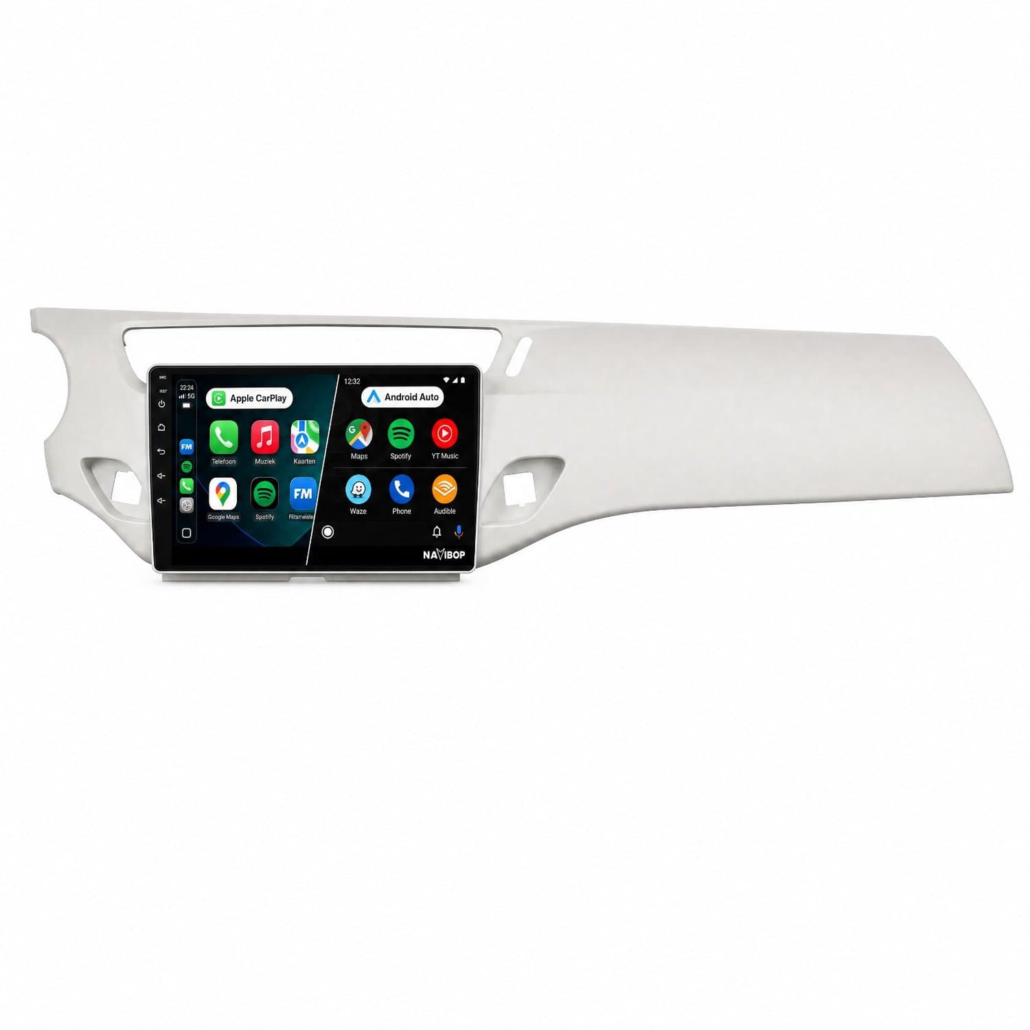 Navibop Autoradio geschikt voor Citroën C3, DS3 2010 t/m 2016 - Draadloos Apple CarPlay & Android Auto - 9 inch touchscreen - Android 15 - 2GB/64GB - Navigatie - Bluetooth - DAB+ ready - 2 din - 2010 2011 2012 2013 2014 2015 2016