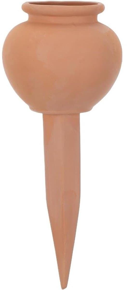 Automatische bewatering - Terracottaprikker - Voor plantenverzorging - Zelfregulerende vochtigheid - 21 cm hoog - Bruin