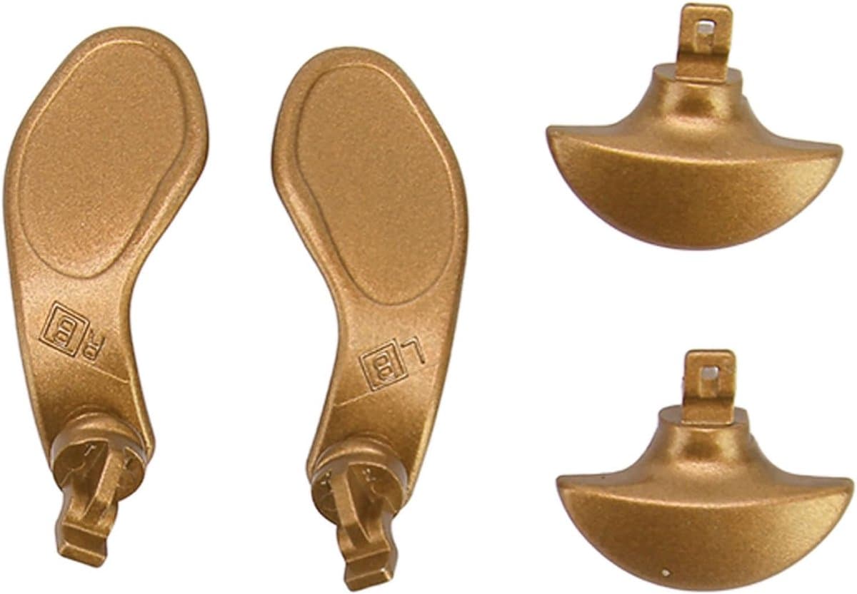 4 Stuks Game Controller Back Paddles, Metal Back Buttons voor Edge Wireless Controller, RVS Controller Achter Trigger Lock Button (Goud)