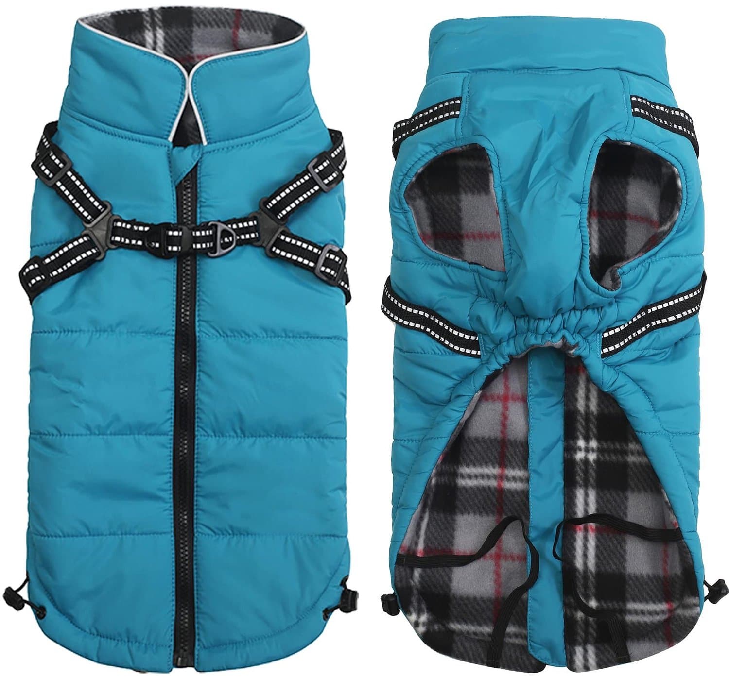 Waterdichte Winterjas voor Honden met Harnas Leash