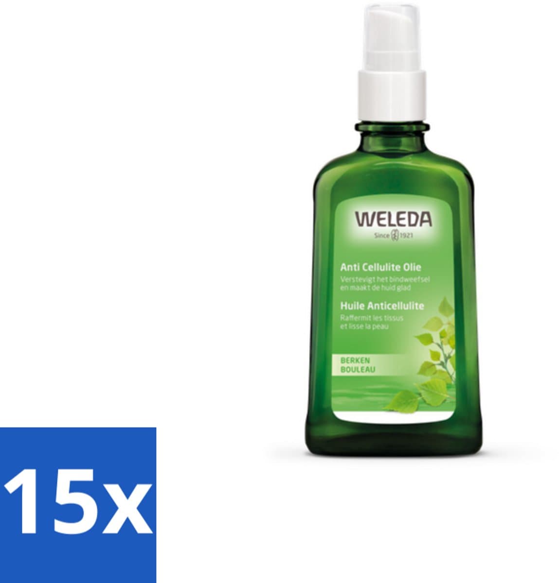 WELEDA - Anti‑Cellulite olie - Berken - 100 ml - Bulkverpakking - 15 stuks