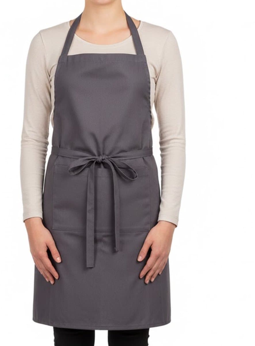 Lomera Kookschort 100% Katoen – Wasbaar op 40 Graden – Keukenaccessoires – Eenvoudig Schoon te Maken - Schort Koken en Bakken