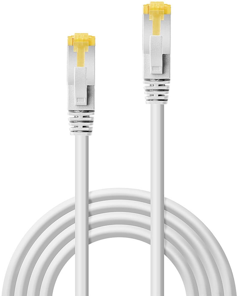 LINDY 47324 RJ45 Netwerkkabel, patchkabel CAT 6a (losse kabel CAT 7) S/FTP 2.00 m Wit 1 stuk(s)