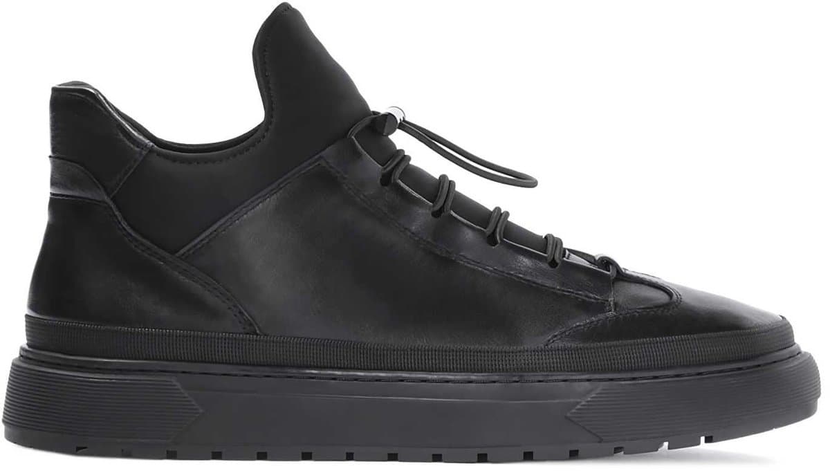 Zwarte herensneakers
