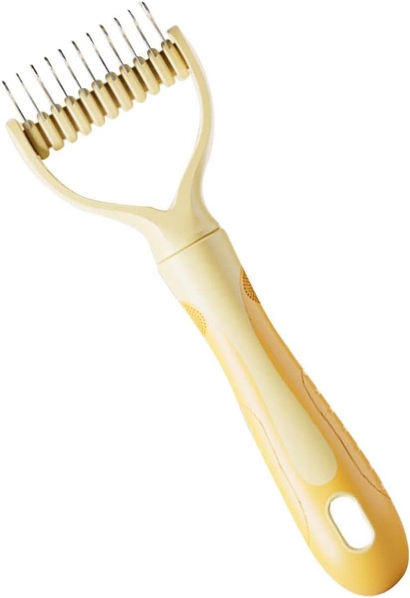 Ondervachtborstel Huisdieren - Verzorgingsborstel Kat Hond - Vacht Verzorgen - Dubbelzijdig Ontklitten - 26 cm - Zwart