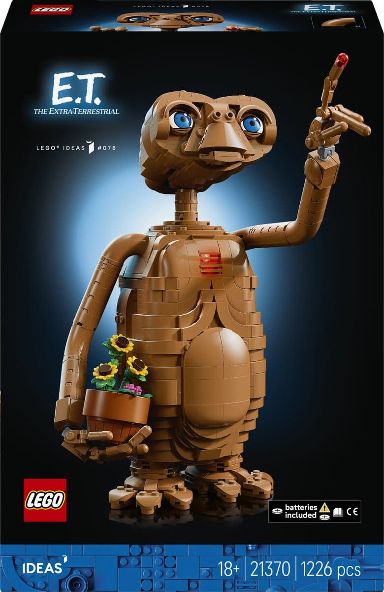 LEGO Ideas E.T. the Extra-Terrestrial Bouwpakket voor Volwassenen en Woondecoratie - 21370