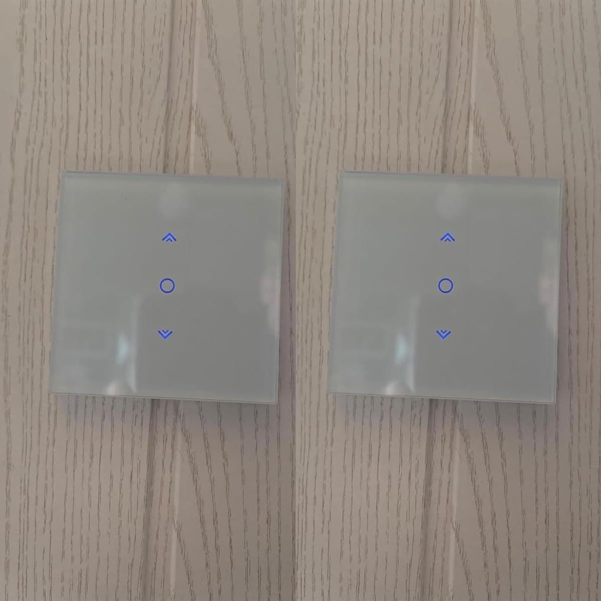 Wifi Rolluikschakelaar - Smart Rolluiktimer - Automatisch Ramen - Percentage Functie - 2 Verpakkingen - Wit