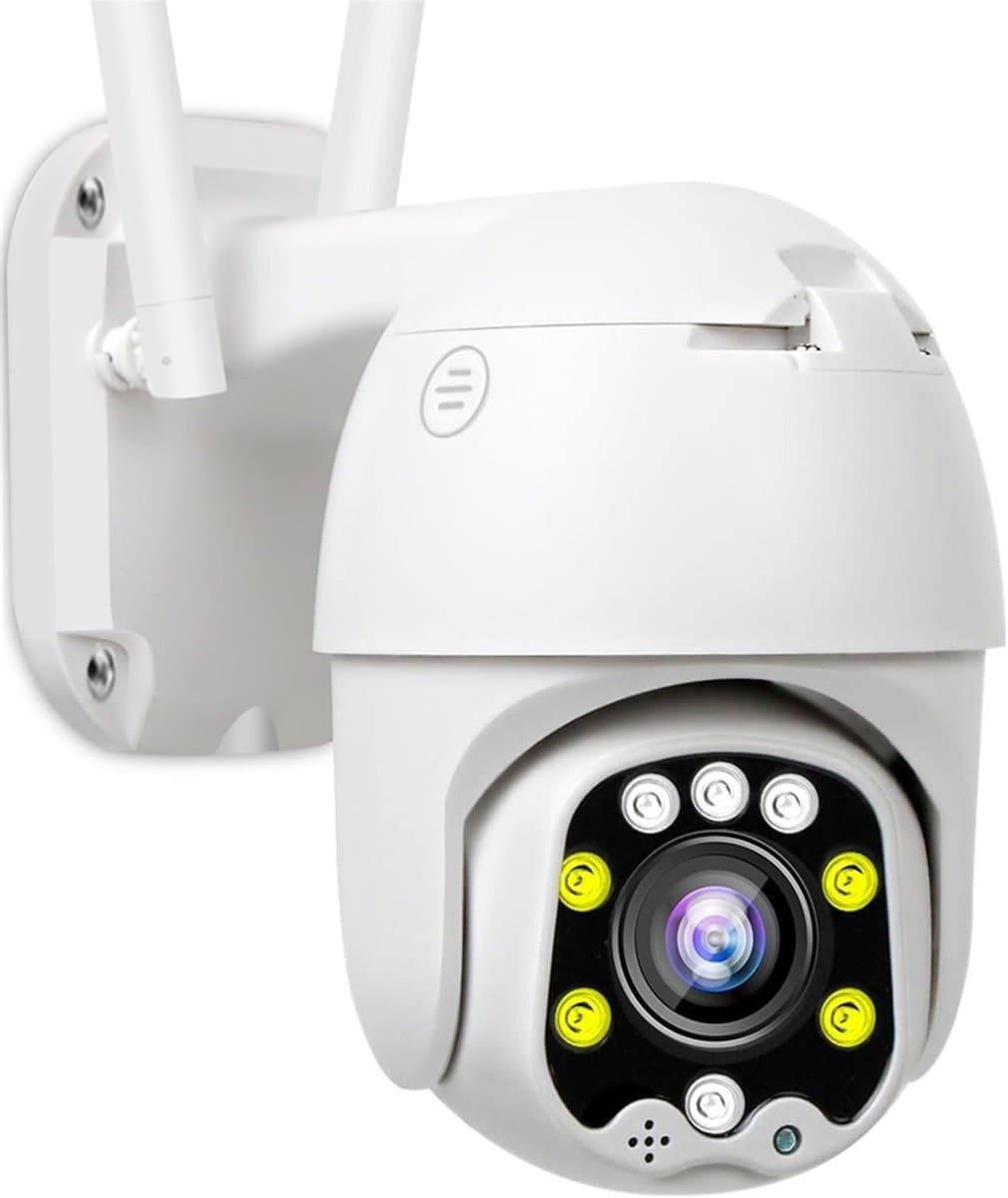 Beveiligingscamera Buiten - IP Camera PTZ - Toezicht Houden - 5x Optische Zoom - 10 mm - Wit