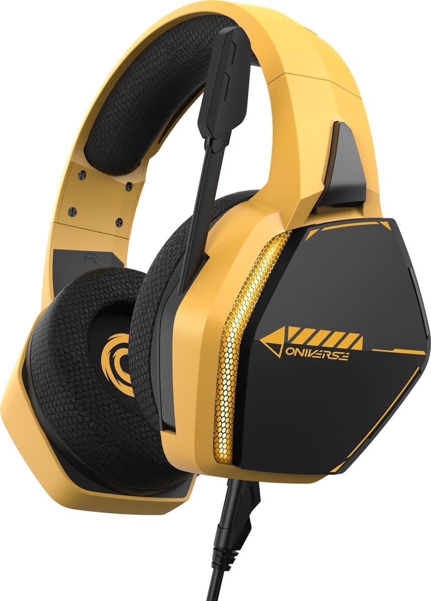 ONIVERSE - Gaming Headset Nebula SolarFire Yellow - PS5 / PS4 / Switch / Xbox One / Xbox Series / PC