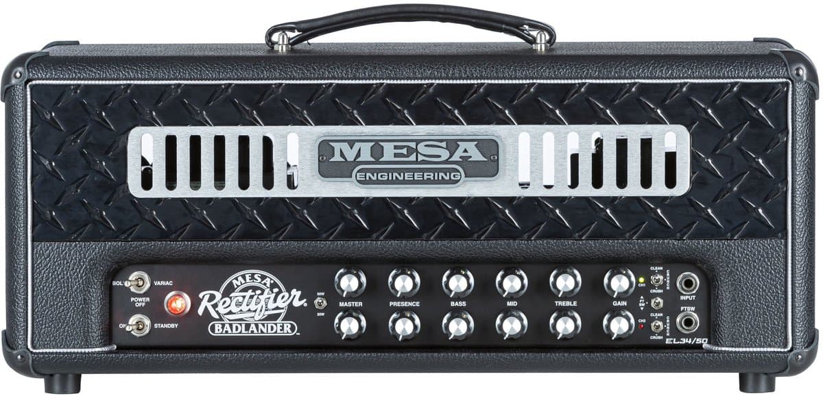 Mesa Boogie Badlander 50 Head Black Bronco Vinyl - Buizenversterker top voor elektrische gitaar