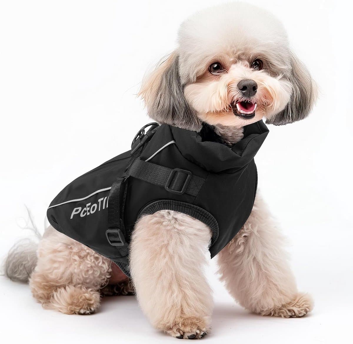Waterdichte Winterjas voor Kleine Honden met Reflecterende Strip - Warm en Comfortabel