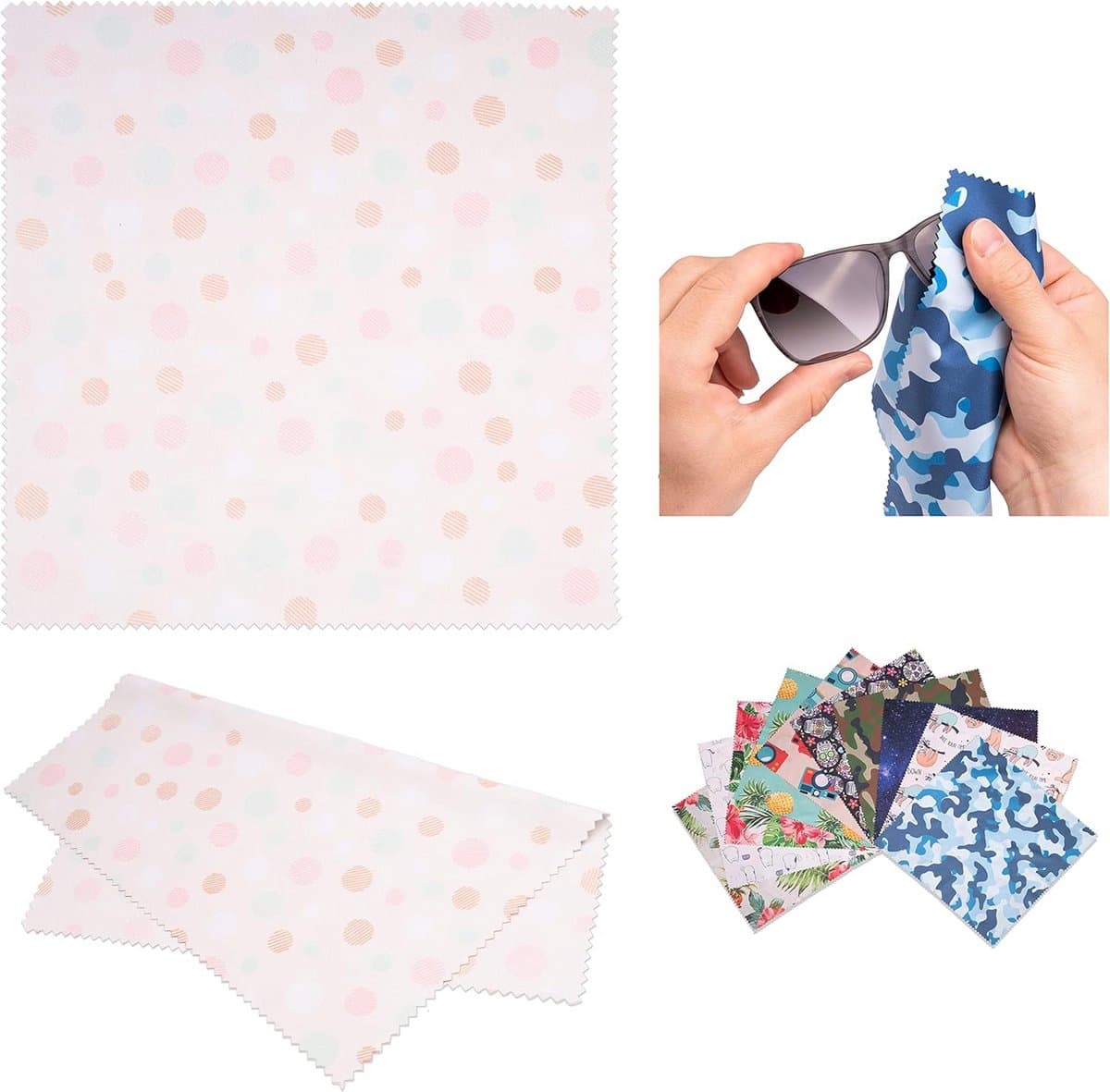 Microvezel schoonmaakdoek 20x20 cm – pluisvrije reinigingsdoek voor camera, bril en display