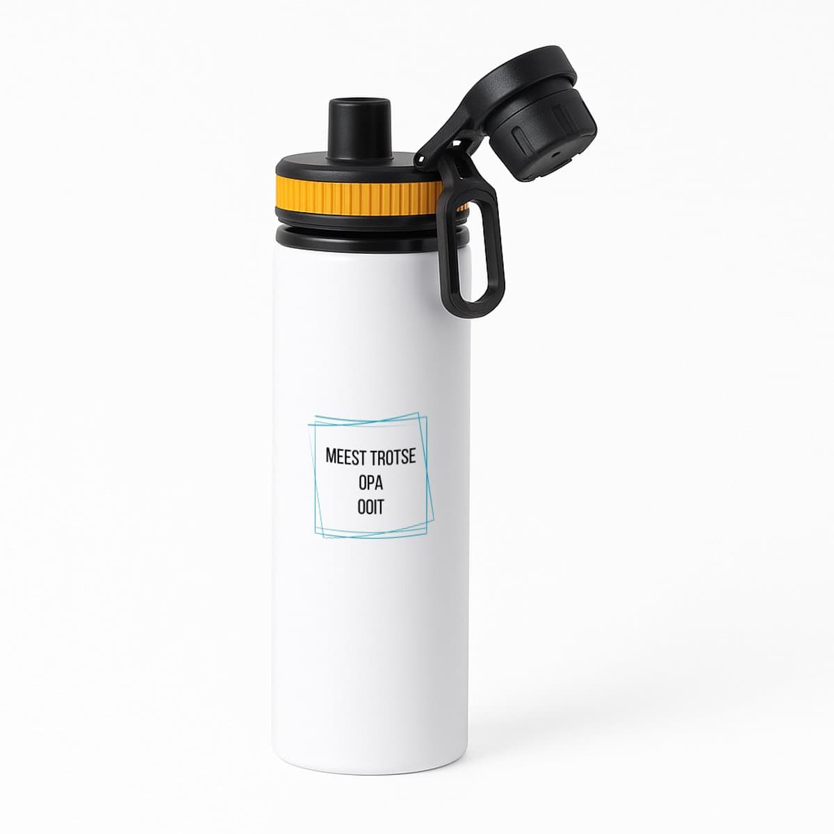Hacebo® - meest trotse opa ooit waterfles met draaidop oranje - Opa - trotse opa - verjaardagscadeau - verjaardag - cadeau - cadeautje voor opa - opa artikelen - kado - geschenk - gift - water fles - 850ML