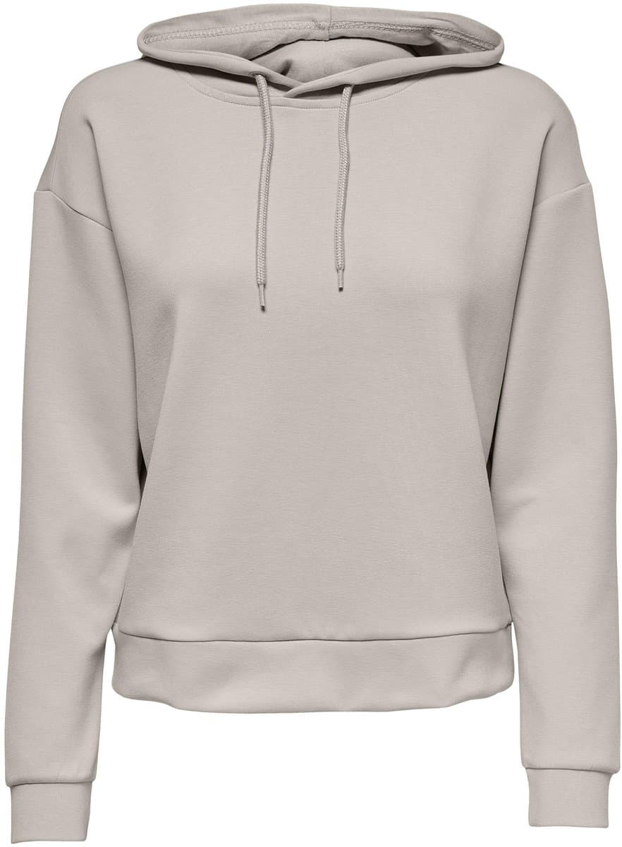 Only Play Lounge Ls Hood Sweater Dames 15245850-pstone - Kleur Grijs-multicolour - Maat XL