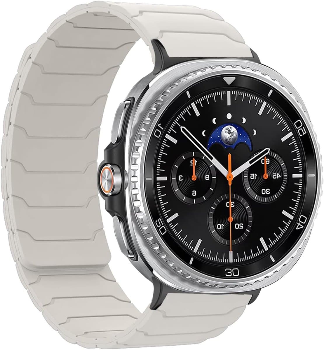 Sterke Magnetische Siliconestraat voor Samsung Galaxy Watch 8 en Classic - Vervangband voor Mannen en Vrouwen, 40 mm, 44 mm, 46 mm