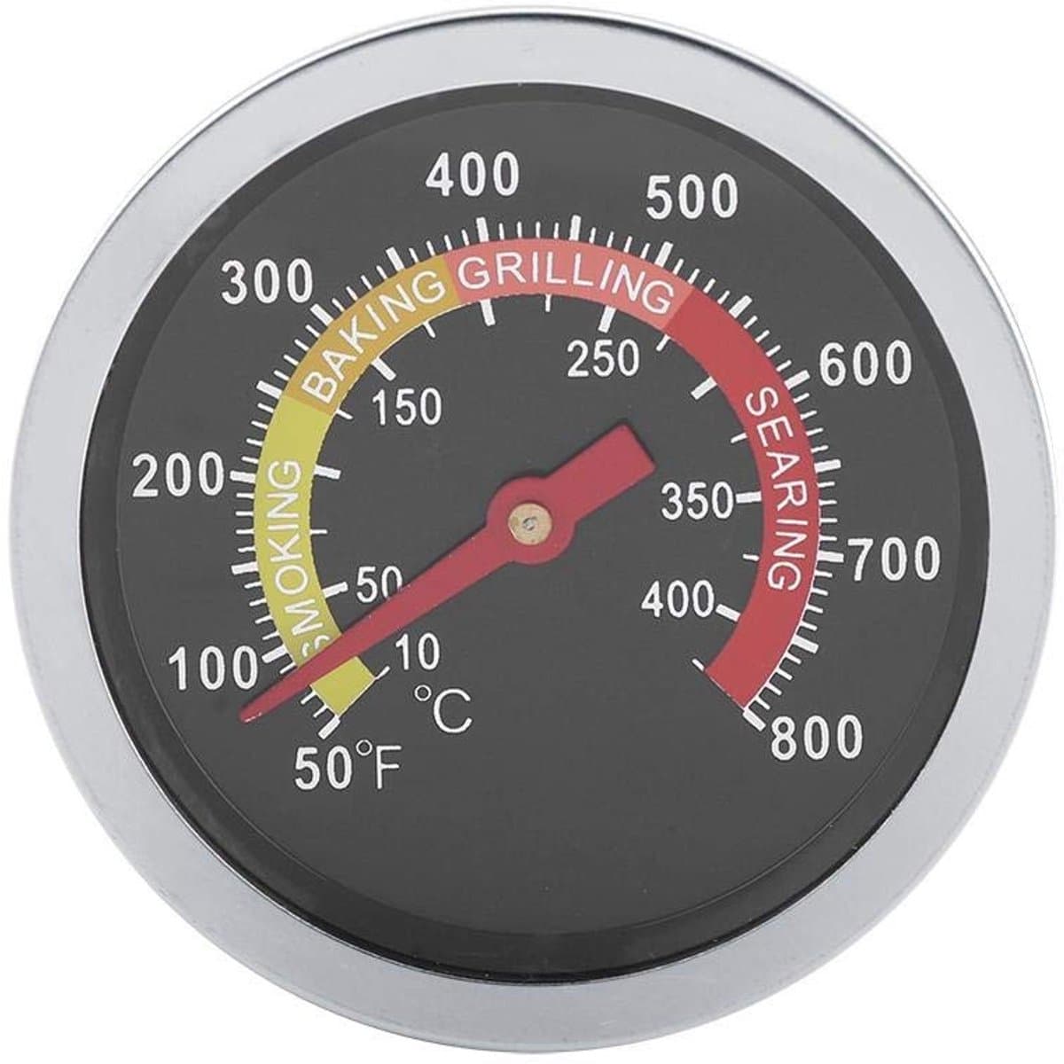 Byshayne- BBQ Thermometer Draadloos - Roestvrij Staal - Temperatuurweergave - Grill Thermometer - Geschikt voor Kamado - Meetbereik 50-800°F - Grillthermometer