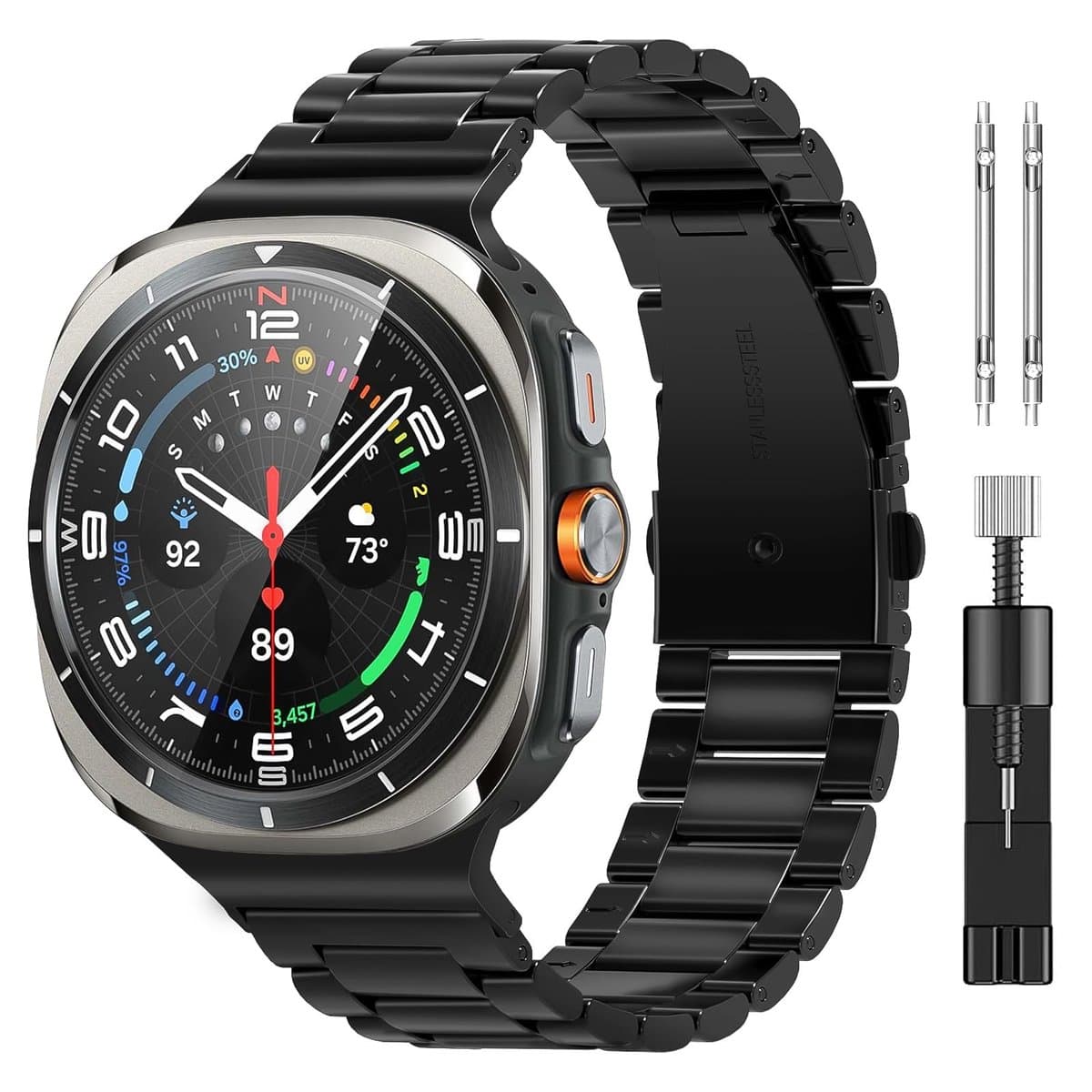 NTH products - Horlogeband - Silicagel - Eenvoudig te Vervangen - 40 mm 44 mm 47 mm - Geschikt voor Galaxy Watch - Comfortabele Band