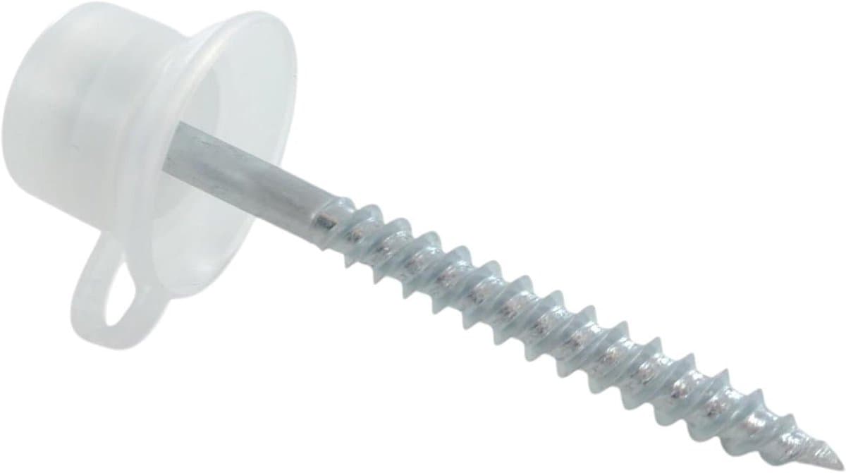 Dakschroeven Set - Golfplaat Schroeven - Golfplaat Bevestigen - Waterdichte Dop - 10x2 Inch - Zilver