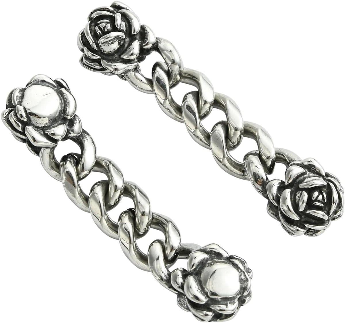 Kettingverlengers 2 stuks - Armband verlengen - Sieraden maken - Elegant rozenontwerp - 5 cm - Antiek zilver