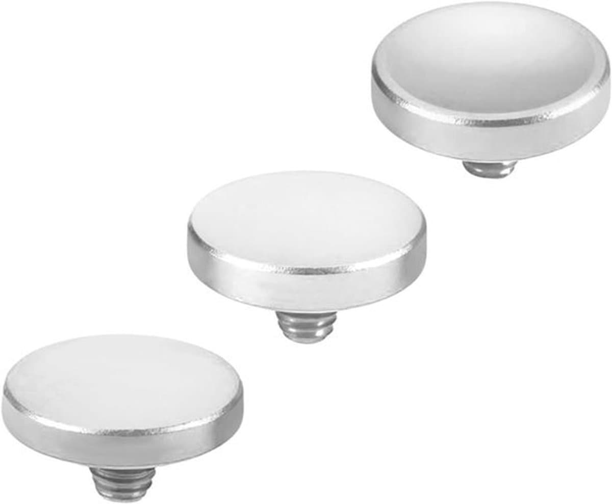 Camera ontspanknop - Zilver Aluminium - 3 stuks - Concave Convex Flat - Compatibel met Fujifilm - Compatibel met Canon.