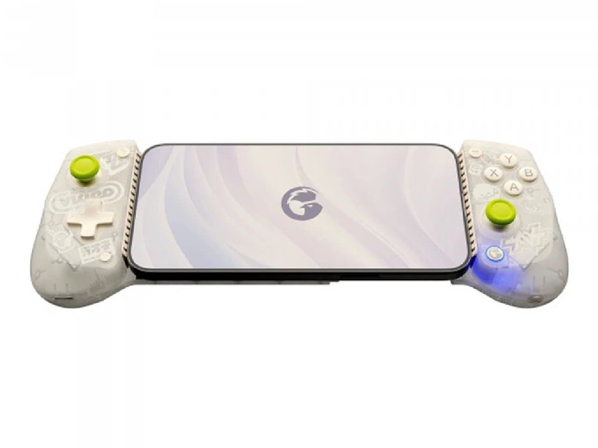 Gamesir, X5s Manette Bluetooth pour Switch Mobile PC avec Sticks Hall Effect et Gyroscope, Wit / Groen