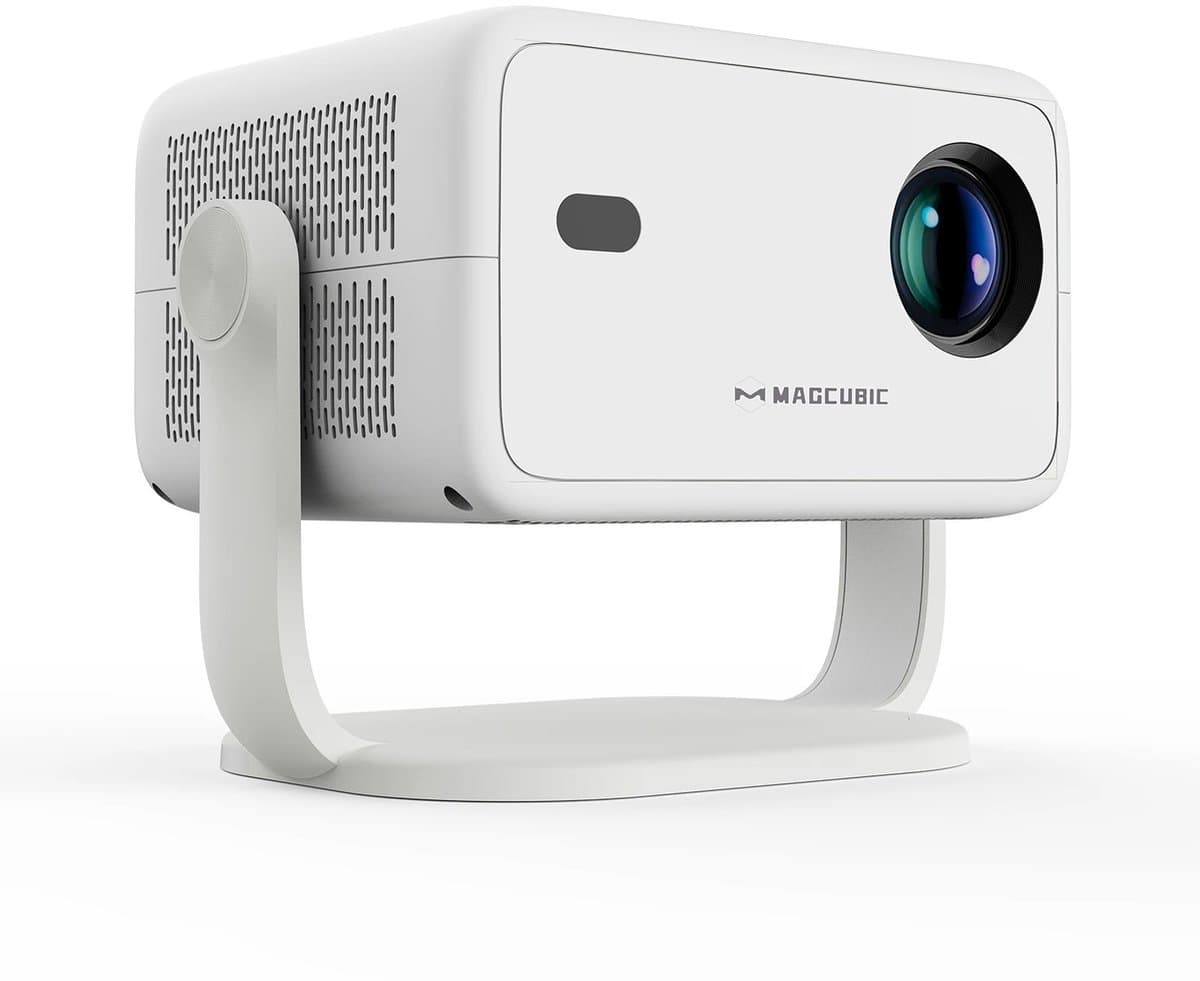 VIEMAE Beamer - Projector - Full HD - Wifi - Bluetooth - 650 ANSI - Android - 360° draaibare projectie - Ingebouwde Hl-Fl stereoluidspreker - Wit