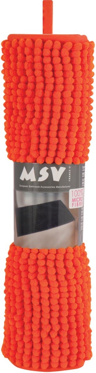 MSV Badmat - CHENILLE - Badkamermat - Microvezel - Oranje