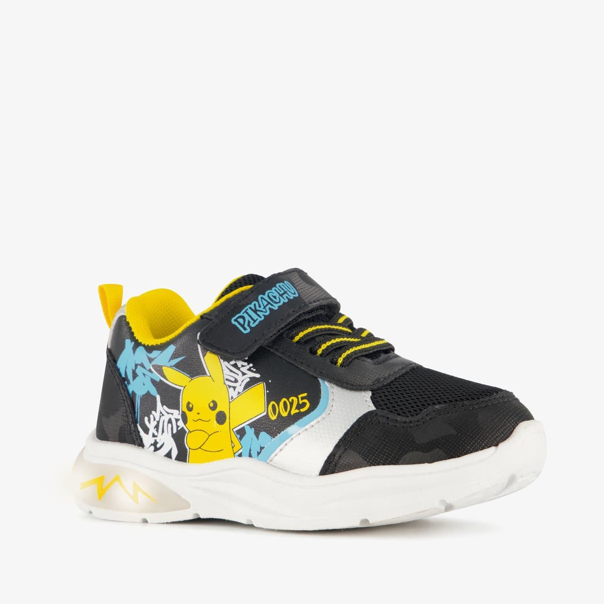 Pokemon jongens sneakers zwart geel - Maat 30