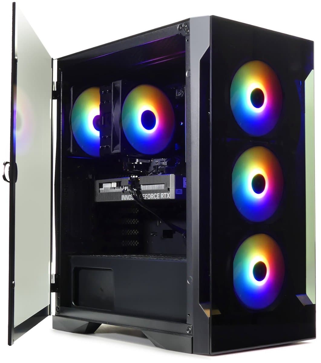 AMD Ryzen 7 7800X3D High-End Game PC - GeForce RTX 5070 12GB - 32GB DDR5 RAM - 1TB SSD - Met Magneetdeur - WiFi - Windows 11 PRO - ELITE E2