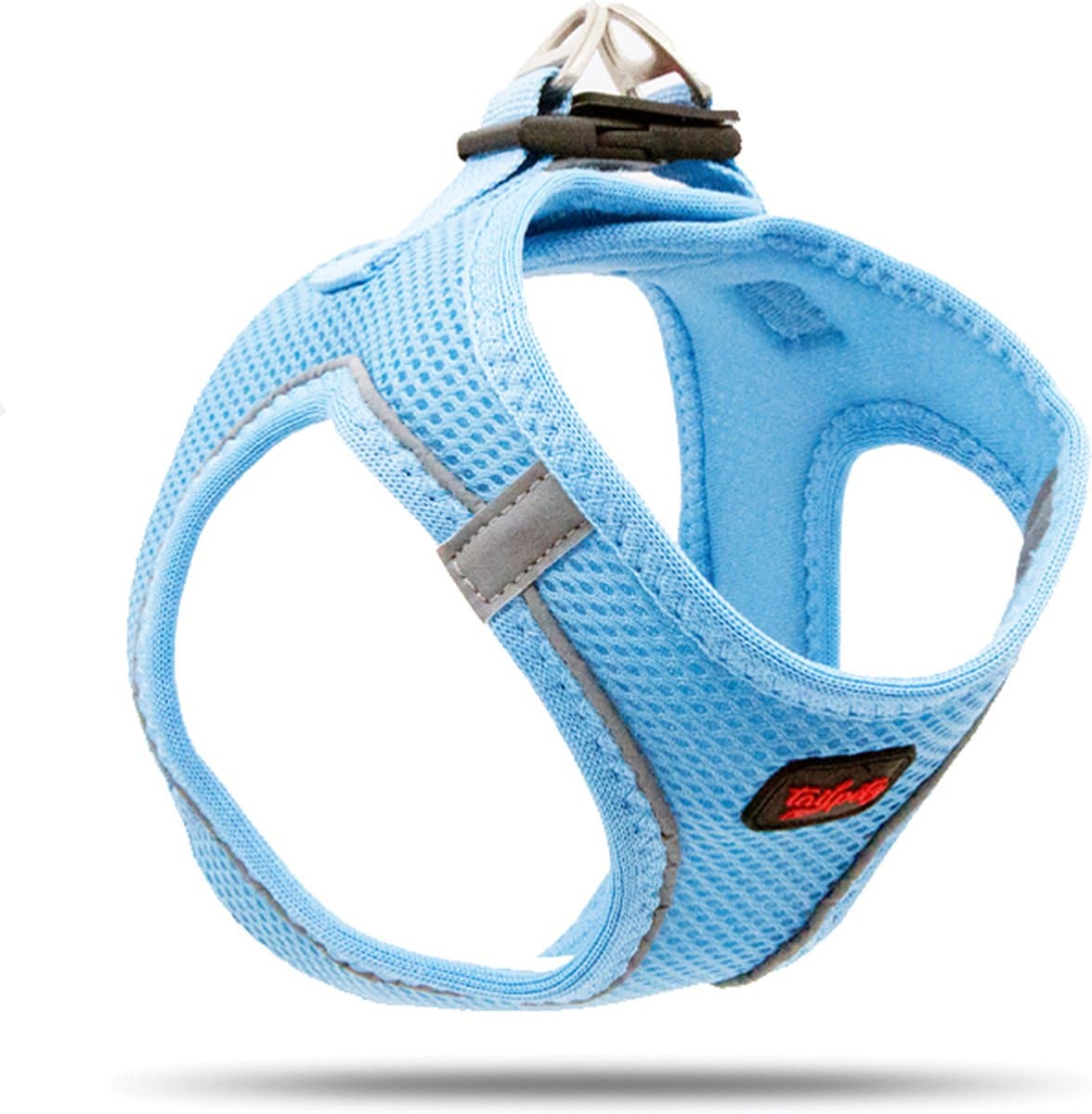 Tailpetz - Air-Mesh Harness - Hondenharnas - Hondentuig - Hondentuigje Kleine Hond - Y Tuig Hond - Harnas Hond - Anti Trek Tuig Hond - Reflecterend - Maat 3XS - Blue