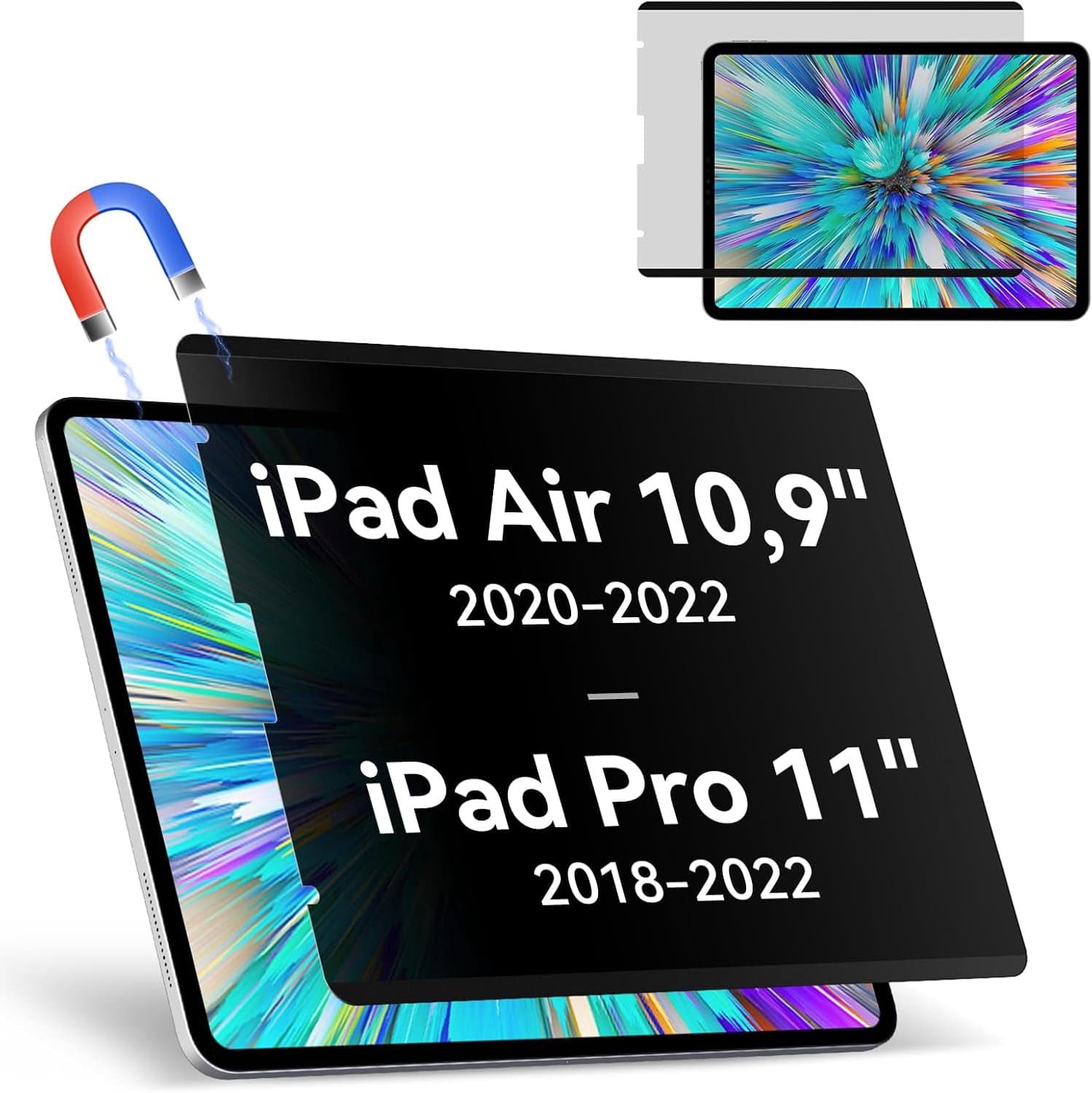 Privacy Filter iPad Pro 11" & Air 5/4 10.9" - Magnetisch & Blauw Licht Filter