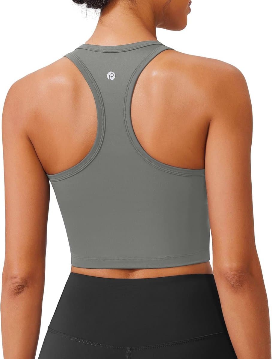 Draadloze Gewatteerde Sportbeha Dames Racerback Bralette voor Yoga en Fitness
