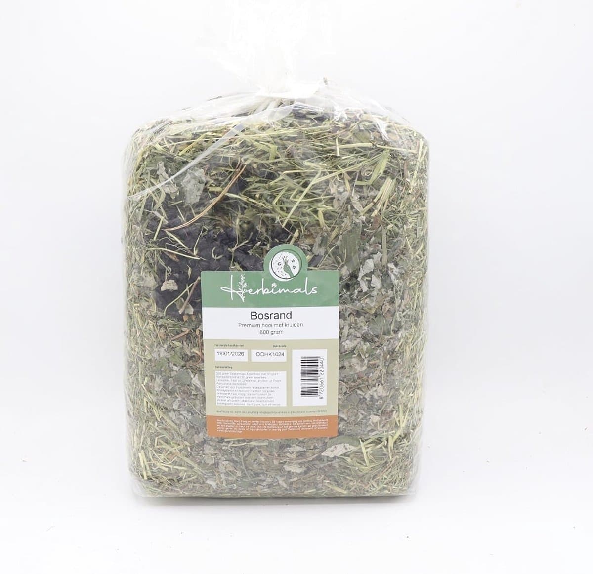 Herbimals Bosrand - 600 gram - Premium hooi met kruiden