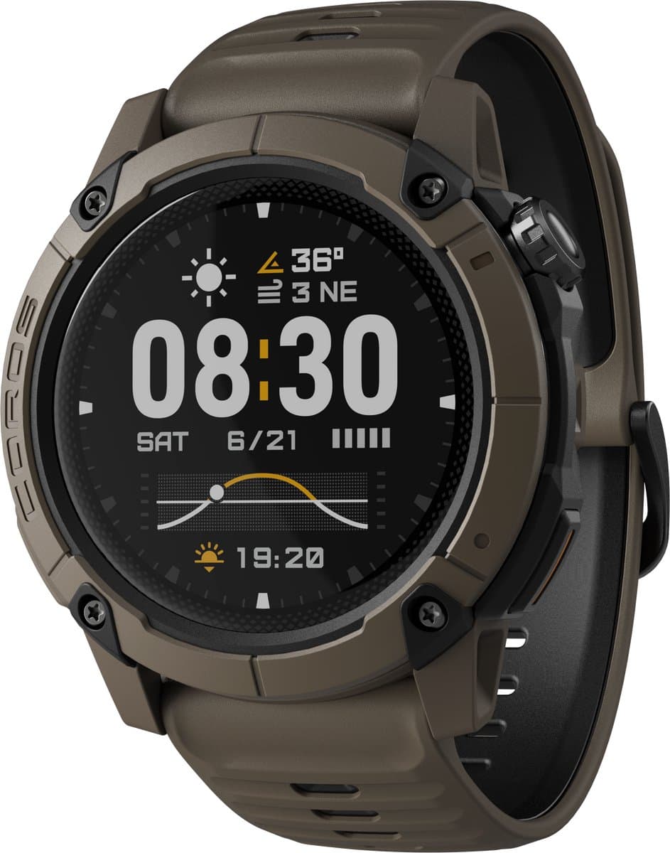 Coros Horloge Nomad Bruin 46mm
