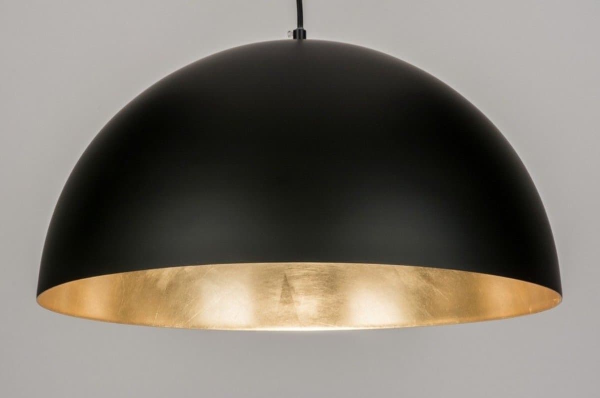 Lumidora Hanglamp 72345 - EASTON - E27 - Zwart - Metaal - ⌀ 50 cm