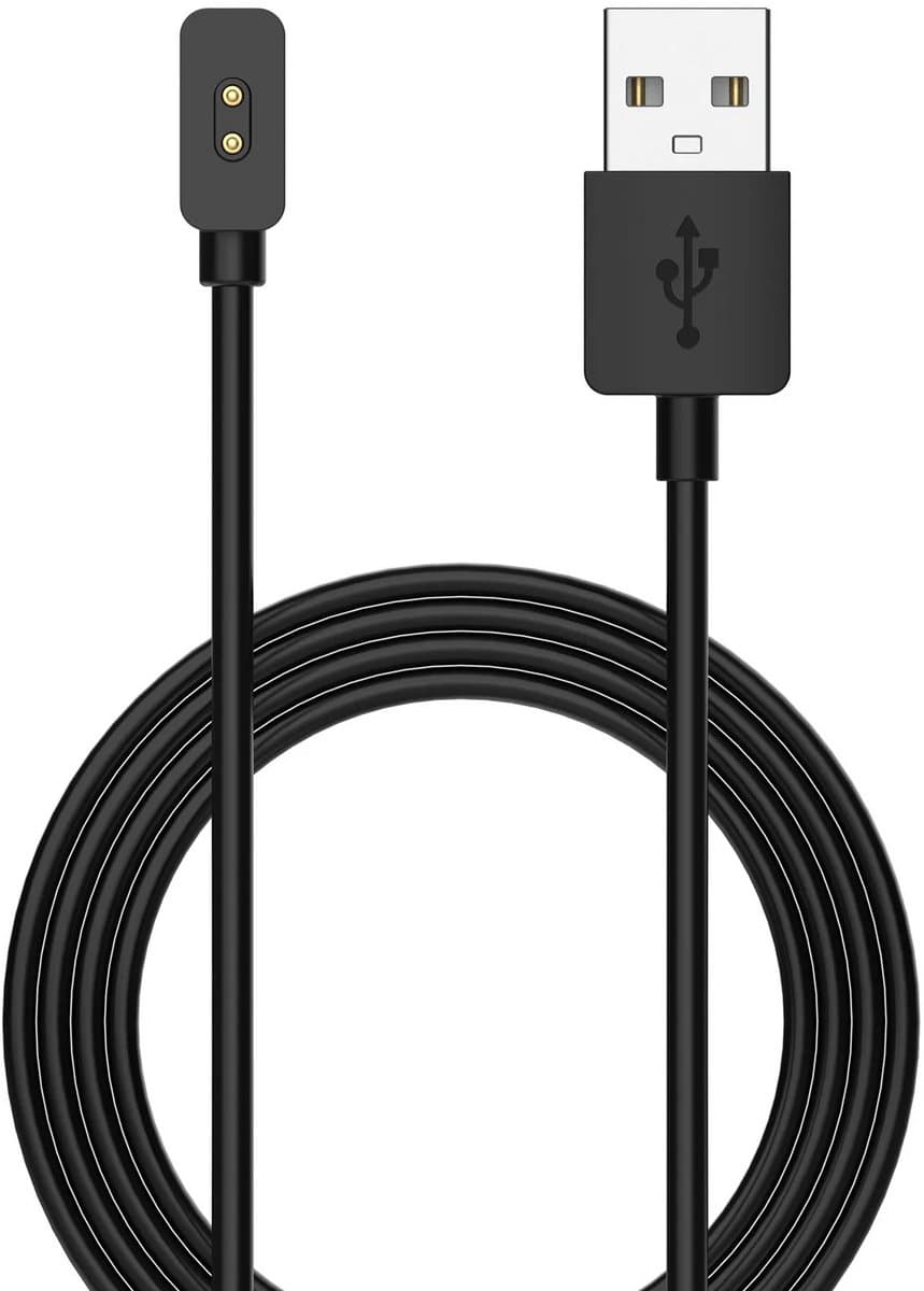 DrPhone USB-Kabel - Oplaadkabel - Datakabel - Geschikt voor o.a Xiaomi Band 8/8 Pro/8 Active – Zwart